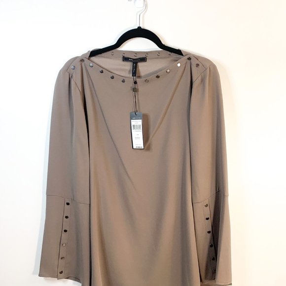 NWT BCBGMaxAzria Laycie Long Sleeve Blouse Size Small - Picture 3 of 13